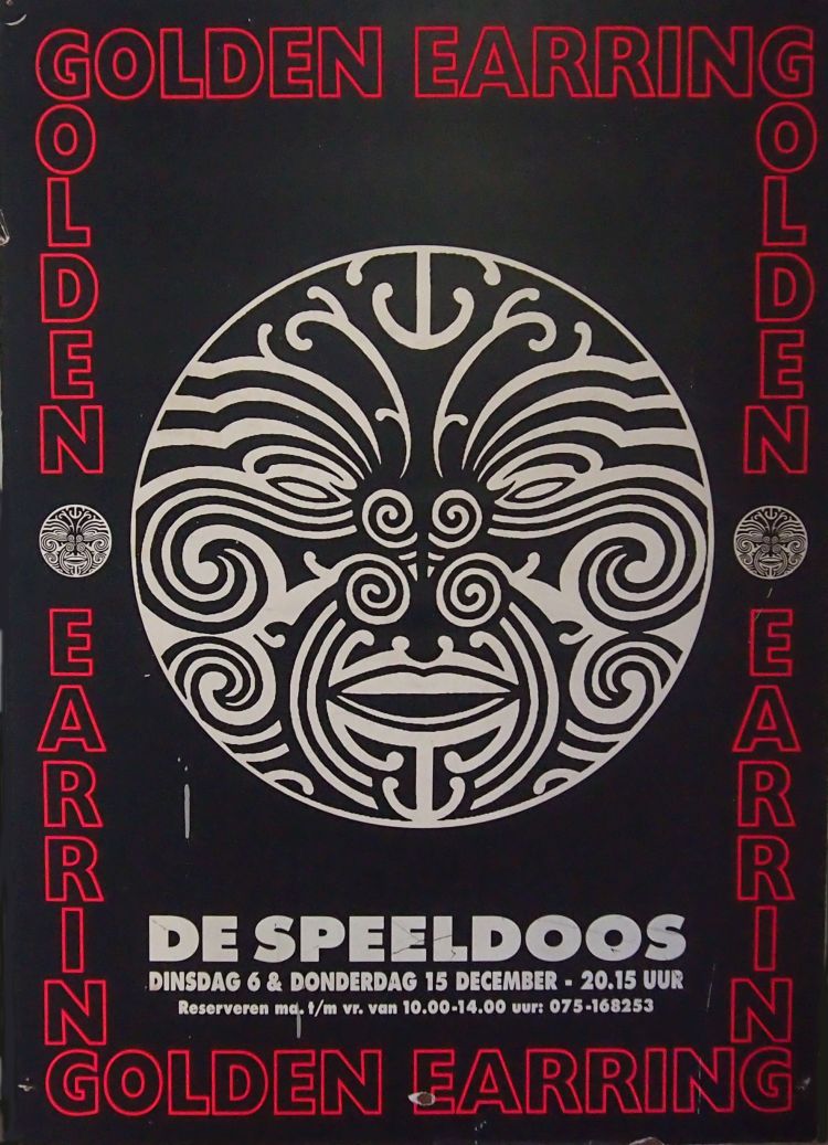 Golden Earring show poster December 06 and 15 1994 shows Zaandam - Speeldoos